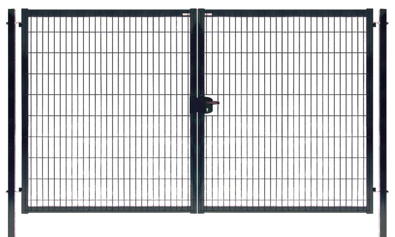 Ворота распашные Medium New Lock 2030х5000мм 7024 темно-серый Grand Line купить в Санкт-Петербурге