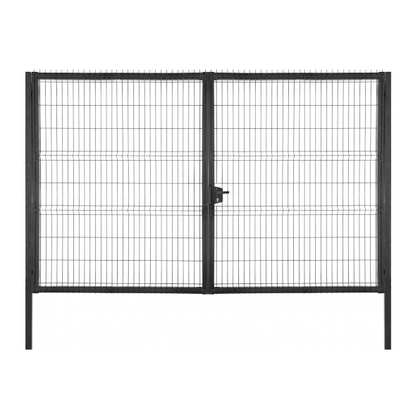 Ворота распашные Profi 2030х4000мм 7040 серый Grand Line купить в Санкт-Петербурге