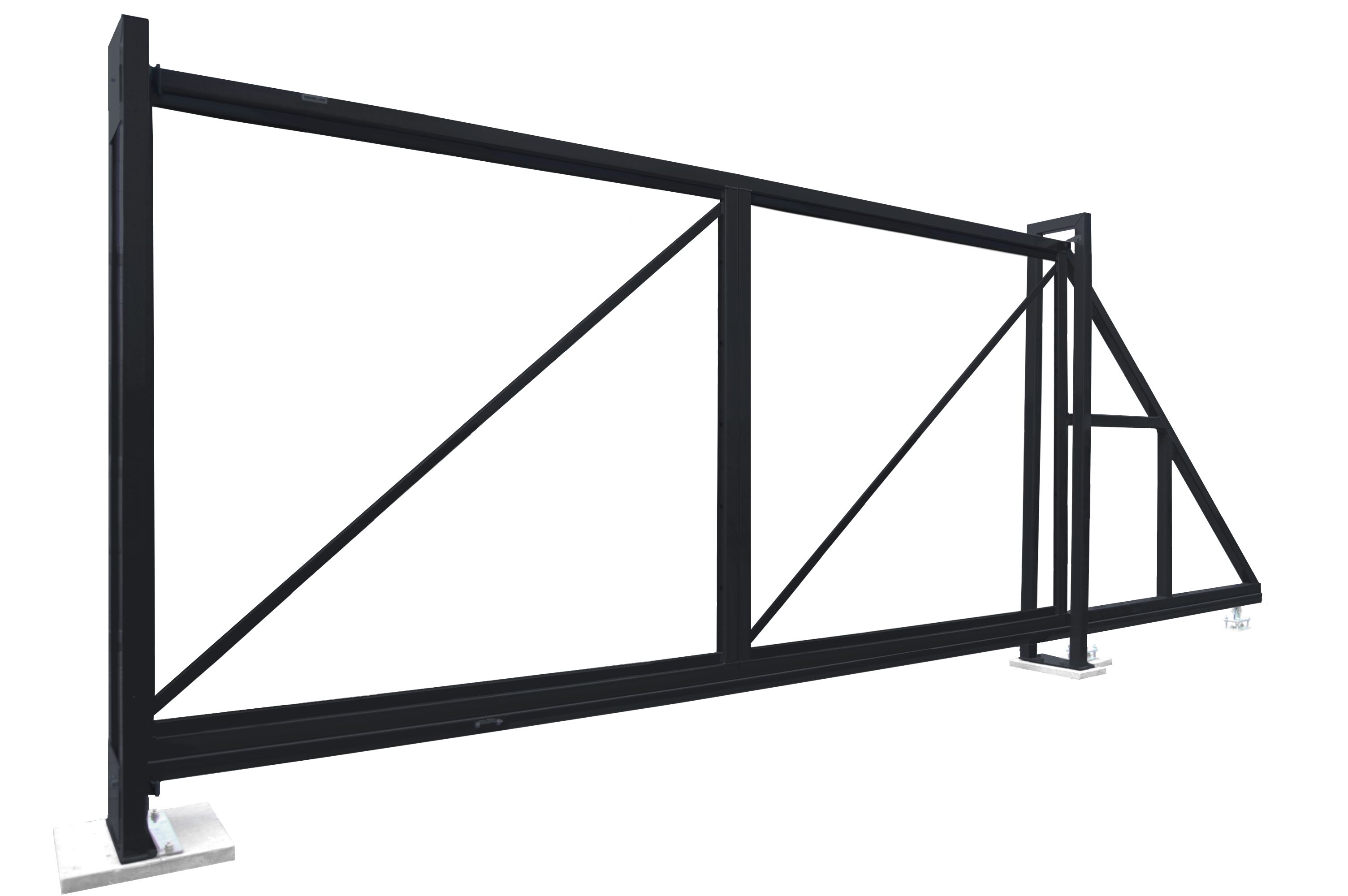 Ворота откатные Colority Zinc 2030х5000мм 7024 темно-серый Grand Line купить в Санкт-Петербурге