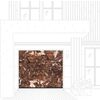 Ворота гаражные секционные Emperador Dark Prestige Lux L-гофр smooth 4000х2500мм ALUTECH