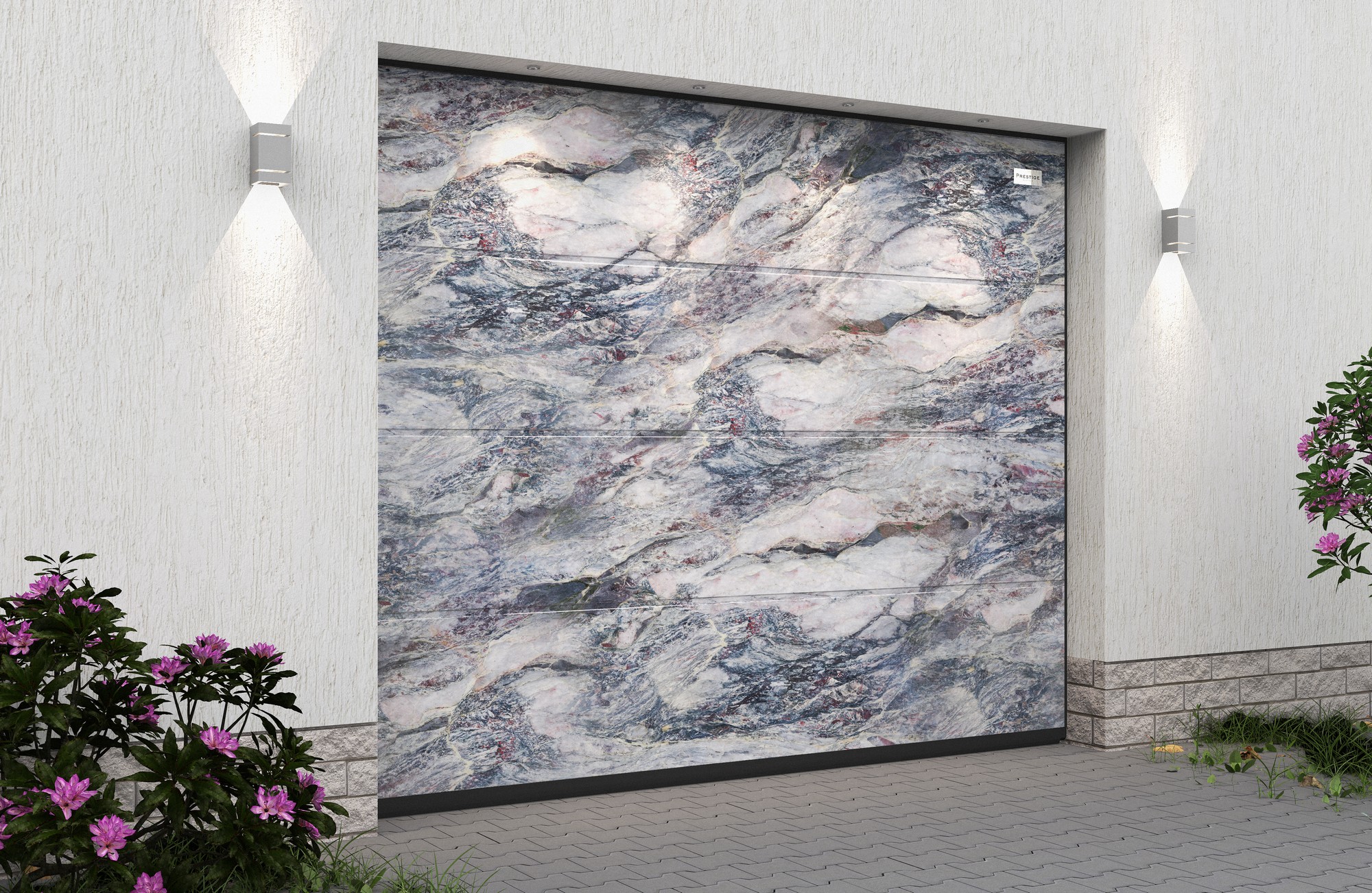 Ворота гаражные секционные Prestige Lux L-гофр smooth 2500х2125мм ALUTECH, Selebrity