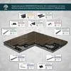 Террасная доска GRINDERDECO, ДПК, венге, брашированный мелкий вельвет, 150х25х3000мм купить в Санкт-Петербурге