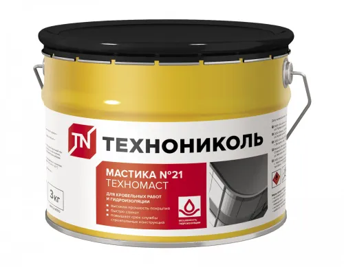 Мастика №21 кровельная ТехноНиколь (Техномаст) 3кг купить в Санкт-Петербурге