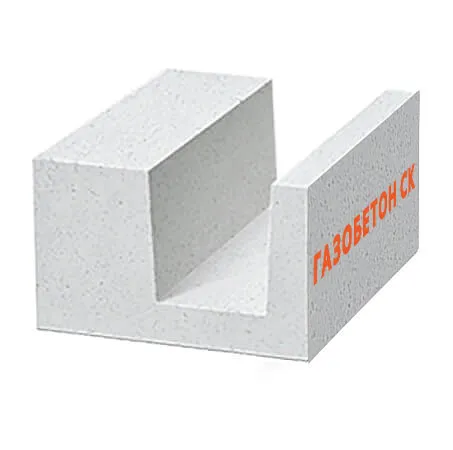 U-блок D500 Газобетон СК 500*250*400 мм купить в Санкт-Петербурге