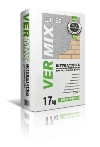 Vermix ШН50 Штукатурка теплоизоляционная для наружных работ купить в Санкт-Петербурге