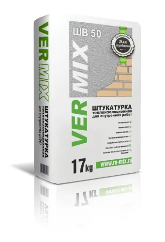 Vermix ШВ50 Штукатурка теплоизоляционная для внутренних работ купить в Санкт-Петербурге