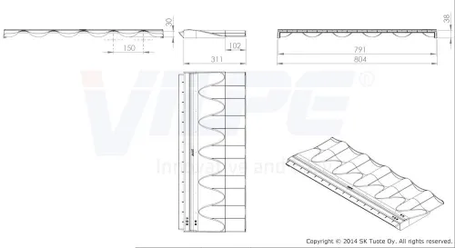 ROOFIT UNIVERSAL примыкание Vilpe купить в Санкт-Петербурге