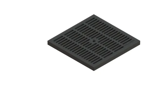 Решетка пластиковая черная PolyMax Basic РВ-28.28-ПП яч. чер. 3380-Ч, к дождеприемнику купить в Санкт-Петербурге