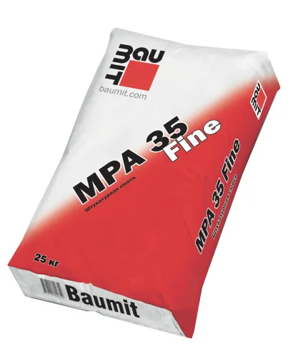 MPA 35 Fine 25 кг Штукатурная смесь Baumit купить в Санкт-Петербурге