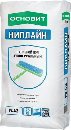 Наливной пол Высокопрочный Основит Ниплайн FC42 купить в Санкт-Петербурге