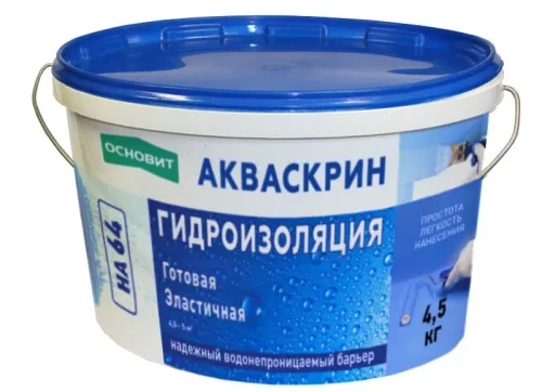Готовая эластичная гидроизоляция Основит Акваскрин HA64 купить в Москве