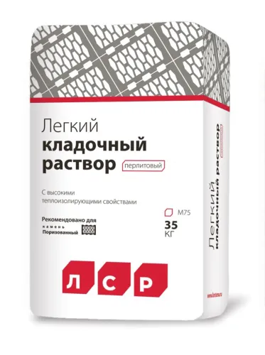 Легкий кладочный раствор ЛСР - Перлитовый/ М75 купить в Санкт-Петербурге