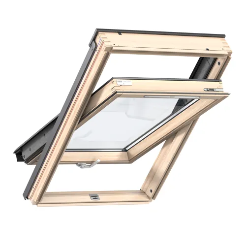 Мансардное деревянное двухкамерное окно Velux (Велюкс) GLL FK06 1061B 66х118 см (ручка снизу) купить в Санкт-Петербурге