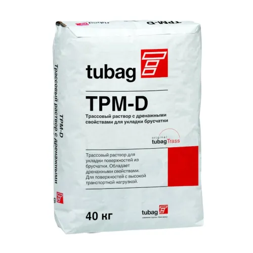 TPM-D 04 Трассовый раствор с дренажными свойствами для укладки брусчатки, 0-4мм tubag купить в Санкт-Петербурге