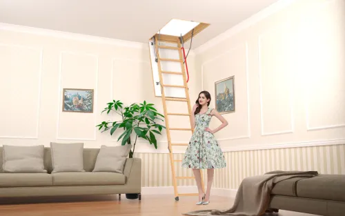 Чердачная лестница PREMIUM Docke 70х120х300см купить в Санкт-Петербурге