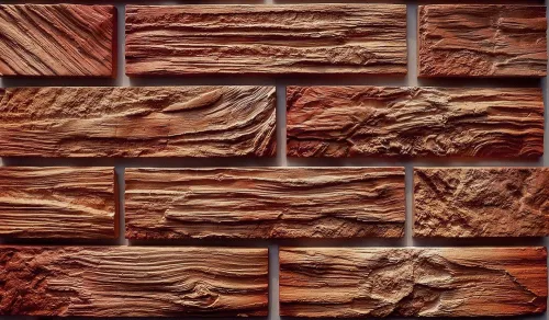 Искусственный камень Окаменевшее дерево 240х60мм коричневый 0.9м2 CraftStone купить в Санкт-Петербурге