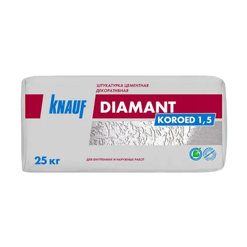 Штукатурка декоративная КНАУФ Diamant короед 1,5 мм  купить в Санкт-Петербурге