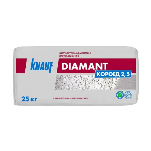 Штукатурка декоративная КНАУФ Diamant короед 2,5 мм  купить в Санкт-Петербурге