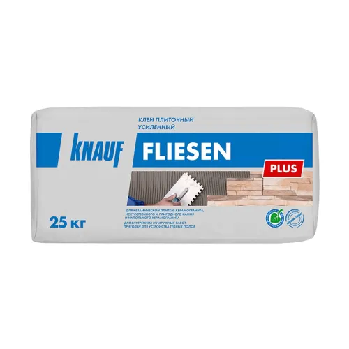 Клей для плитки усиленный КНАУФ Fliesen Plus 25 кг купить в Санкт-Петербурге