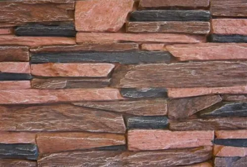 Искусственный камень Танвальд микс красный 0.45м2 CraftStone купить в Санкт-Петербурге