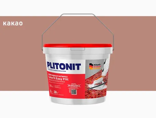 PLITONIT Colorit EasyFill КАКАО - 2 эпоксидная затирка для межплиточных швов и реактивный клей для плитки купить в Санкт-Петербурге