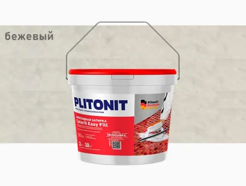 PLITONIT Colorit EasyFill КАКАО - 2 эпоксидная затирка для межплиточных швов и реактивный клей для плитки  купить в Санкт-Петербурге
