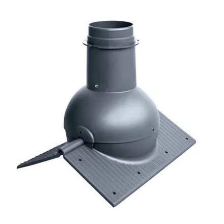 Krovent Коньковый аэратор черный (RAL 9005) Pipe-Cone (вентиляционный) для любого вида кровли купить в Санкт-Петербурге