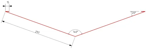 Ендова 297х297-2000мм Rooftop Matte (Стальной бархат) купить в Санкт-Петербурге
