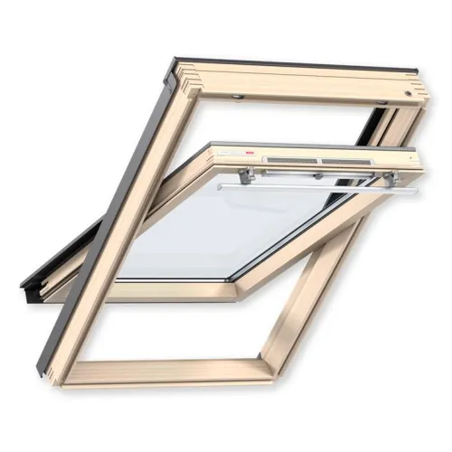 Мансардное деревянное однокамерное окно Velux (Велюкс) GZR SR06 3050 114х118 см (ручка сверху) купить в Санкт-Петербурге