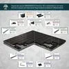 Террасная доска GRINDERDECO, ДПК, асфальт, 3D тиснение "дуб", 150х25х3000мм купить в Санкт-Петербурге
