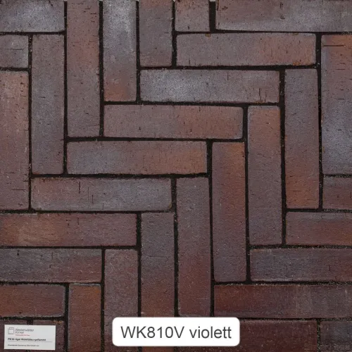WK Тротуарный клинкер PK810Vr Riegel Violett 240х55х52мм 858шт/пд купить в Санкт-Петербурге