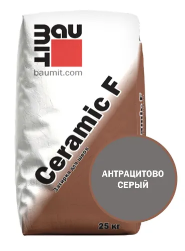 Ceramic F затирка для швов антрацитово-серый 25 кг купить в Санкт-Петербурге