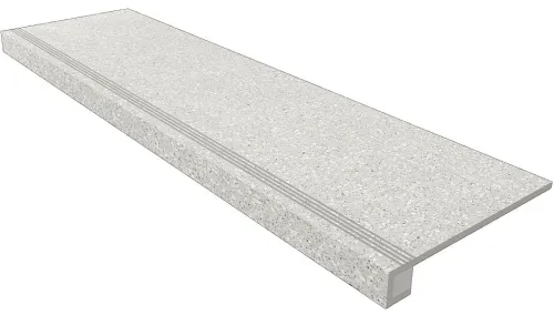 Комплект Ступень Cosmos CM01 Grey (33x120) непол. (прямоугол. бортик) с насечками + Подступенок (14,5x120) купить в Санкт-Петербурге