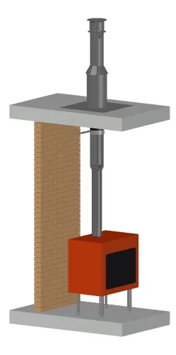 Permeter Ultra 25мм D130мм 10м черный/серый (насадной монтаж) Schiedel купить в Санкт-Петербурге