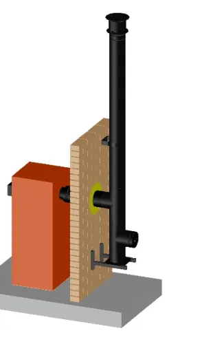 Permeter Ultra 25мм D150мм 9м черный/серый(настенный монтаж) Schiedel купить в Санкт-Петербурге