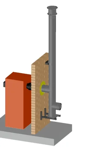 Permeter Ultra 25мм D200мм 4м черный/серый(настенный монтаж) Schiedel купить в Санкт-Петербурге