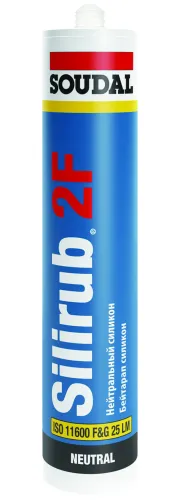 Soudal Silirub 2F белый 300мл нейтральный силиконовый герметик Соудал купить в Санкт-Петербурге