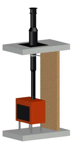 Permeter 25мм D300мм 10м черный/серый (насадной монтаж) Schiedel купить в Санкт-Петербурге