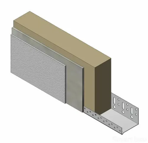 TP-SP 150 Профиль цокольный Алюминивый 150 мм  (толщина профиля 0,9 мм) 2,5м LOBATHERM  купить в Санкт-Петербурге