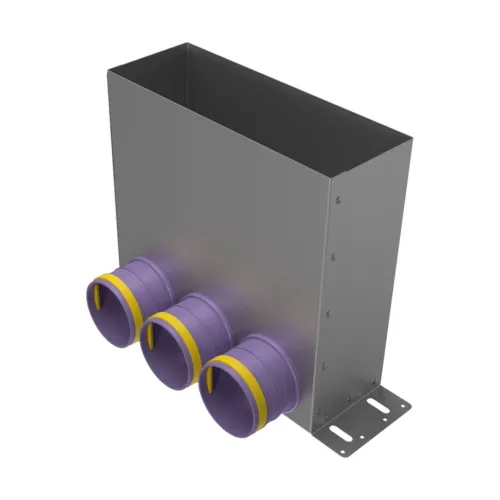 Пленум напольный на 3 выхода VPF 125/75x3 Provent
 (Комплектуется без фланцев. Фланцы/заглушки необходимо докупать дополнительно) купить в Санкт-Петербурге