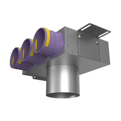 Пленум потолочный/настенный круглый на 3 выхода VPS 125/75x3 Provent
(Комплектуется без фланцев. Фланцы/заглушки необходимо докупать дополнительно) купить в Санкт-Петербурге