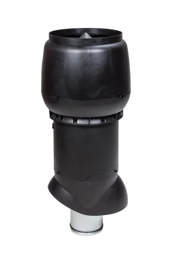 Выход помещений черный XL-160/300/700 (труба с колпаком, шурупы) Vilpe купить в Санкт-Петербурге