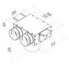 Пленум потолочный/настенный круглый на 2 выхода VPS 125/90x2 Provent (Комплектуется без фланцев. Фланцы/заглушки необходимо докупать дополнительно) купить в Санкт-Петербурге