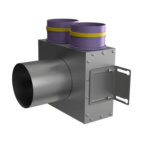 Пленум потолочный/настенный круглый на 2 выхода VPS 125/90x2 Provent (Комплектуется без фланцев. Фланцы/заглушки необходимо докупать дополнительно) купить в Санкт-Петербурге