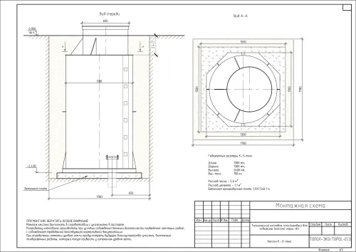 Кессон ТОПОЛ-ЭКО К-3 Long (муфта 140-150) 1300х1300х2600мм купить в Санкт-Петербурге