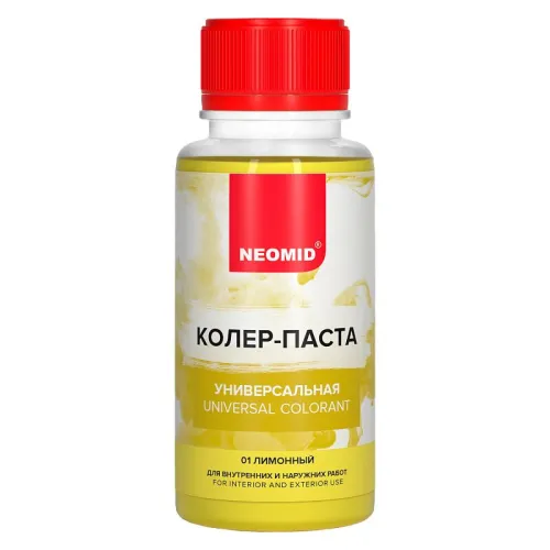 Колер-паста универсальная Палитра №1 100мл Для внутренних и наружних работ NEOMID купить в Санкт-Петербурге