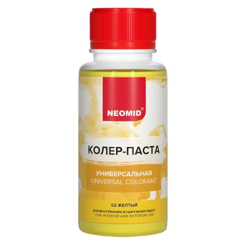 Колер-паста универсальная Палитра №1 100мл Для внутренних и наружних работ NEOMID купить в Санкт-Петербурге