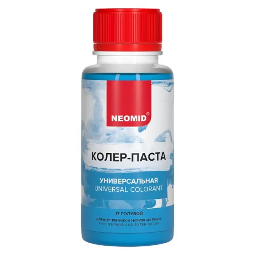 Колер-паста универсальная Палитра №1 100мл Для внутренних и наружних работ NEOMID купить в Санкт-Петербурге