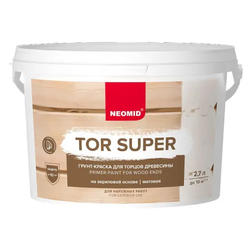 Грунт-краска TOR Super 2,7л База С готовый NEOMID купить в Санкт-Петербурге