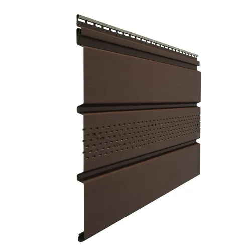 Софит Docke STANDARD с центральной перфорацией T4 3000х305мм Каштан купить в Санкт-Петербурге